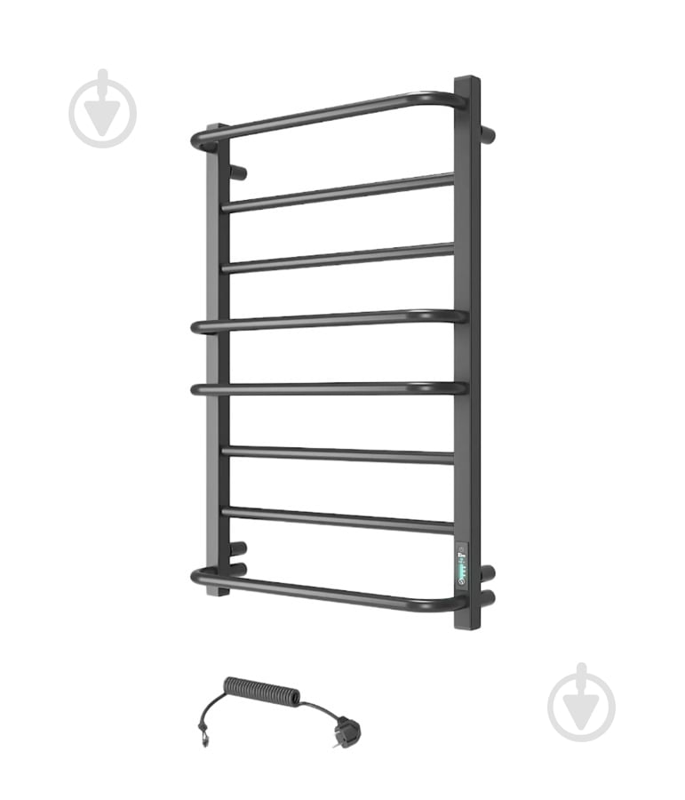 Полотенцесушитель электрический Elna Каскад Люкс Т 8 (800*530) черная с диммером t - фото 6