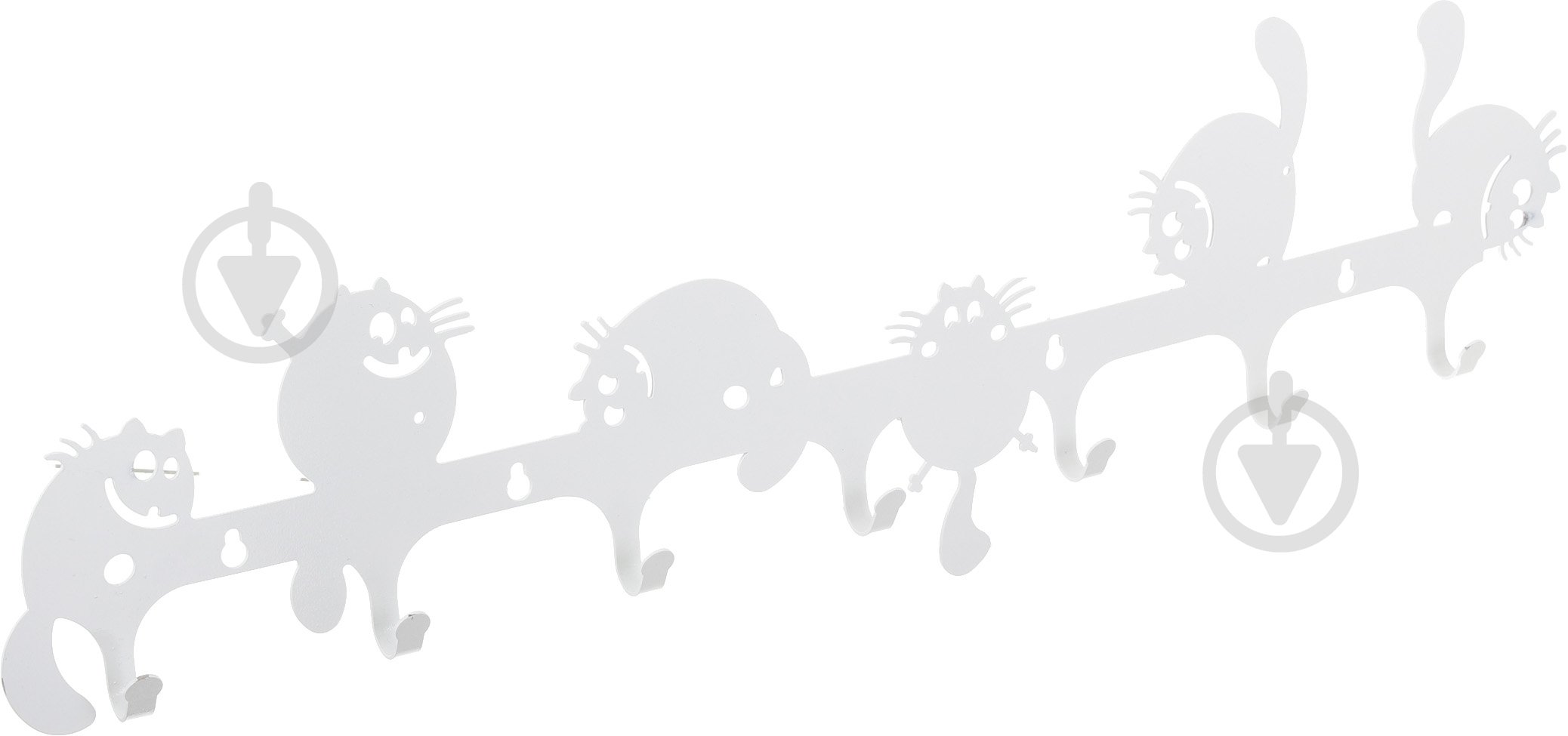 Вішалка для одягу Коти (білий) - фото 2