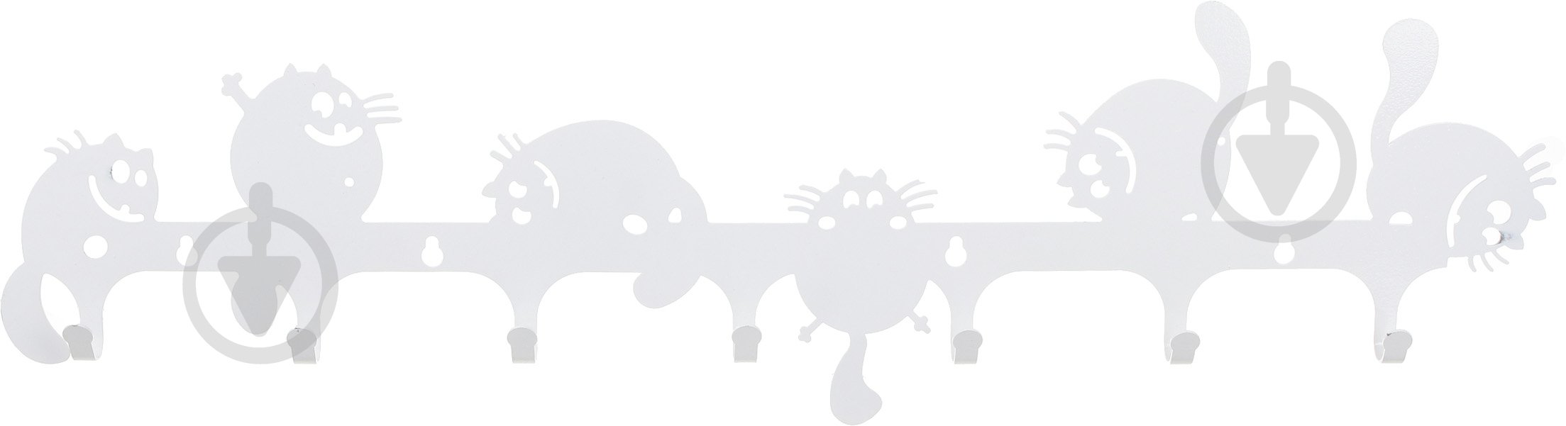 Вішалка для одягу Коти (білий) - фото 1