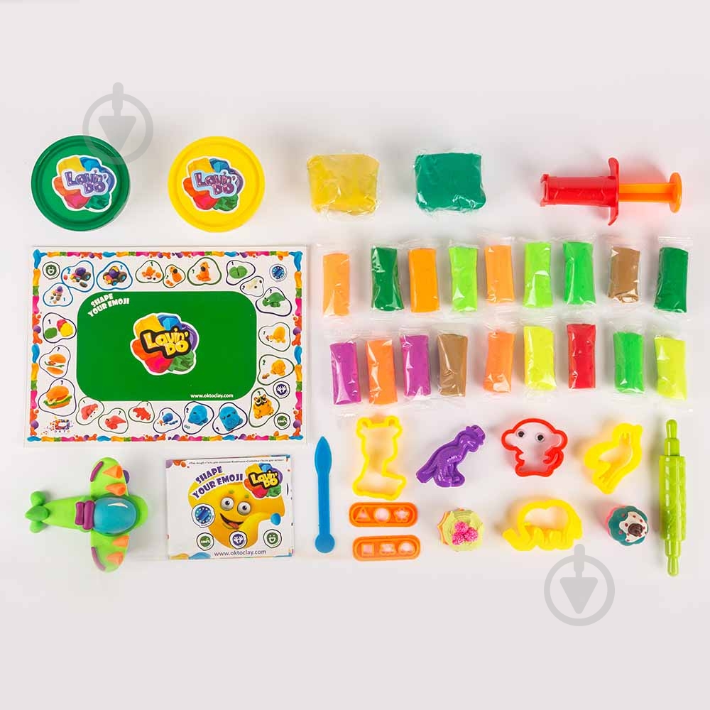 Тесто для лепки OKTO Dinoland 560 г 11007 - фото 3 Тесто для лепки OKTO Dinoland 560 г 11007 - фото 3