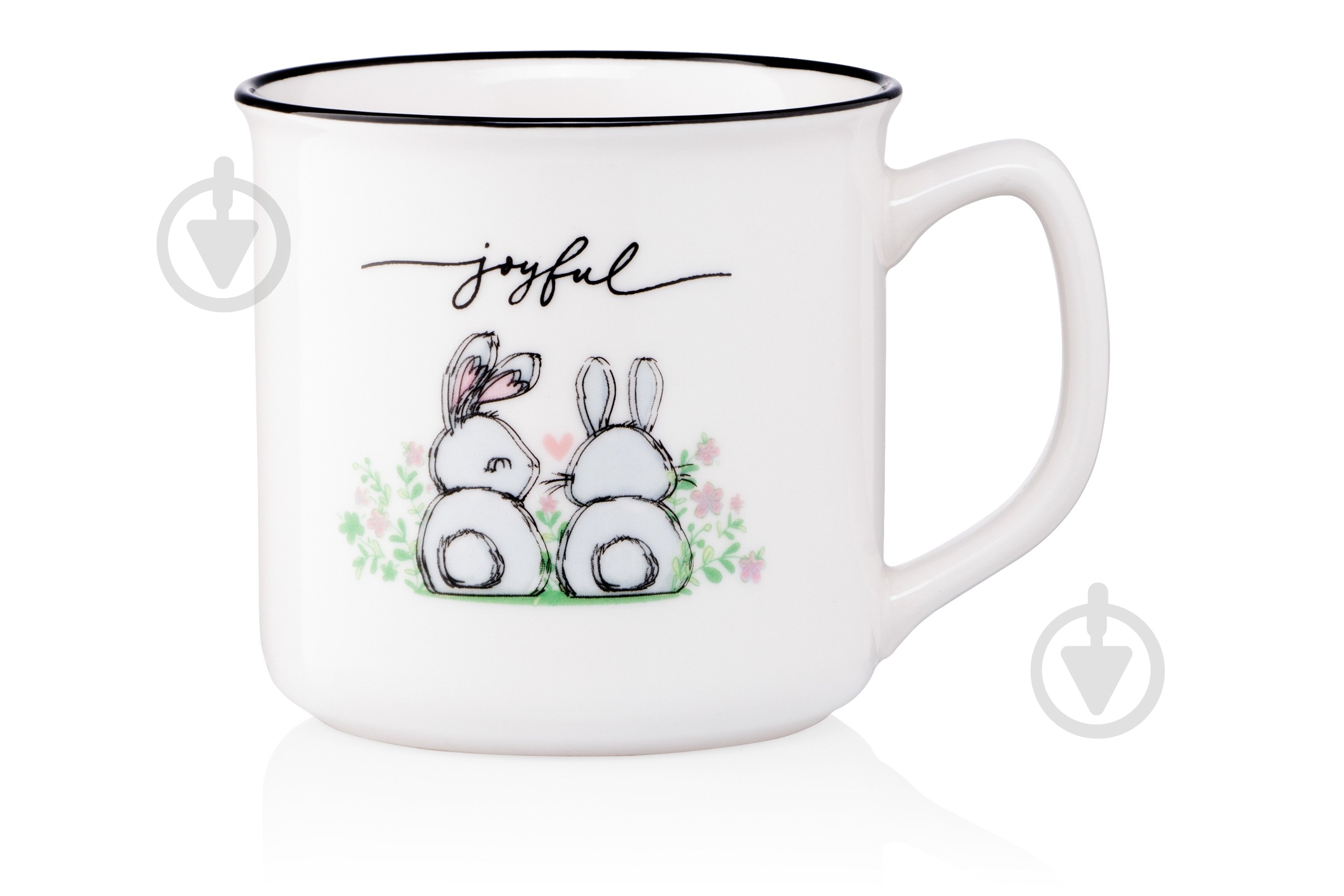 Чашка Ardesto Joyful 320 мл белая AR3461 - фото 3 Чашка Ardesto Joyful 320 мл белая AR3461 - фото 3