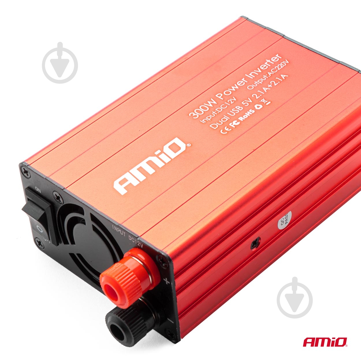 Инвертор автомобильный AMiO 300W 12V/220V - фото 2