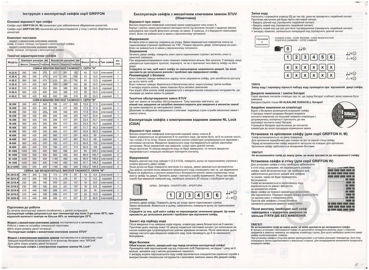 Сейф мебельный одностенный Griffon М.20.K - фото 7