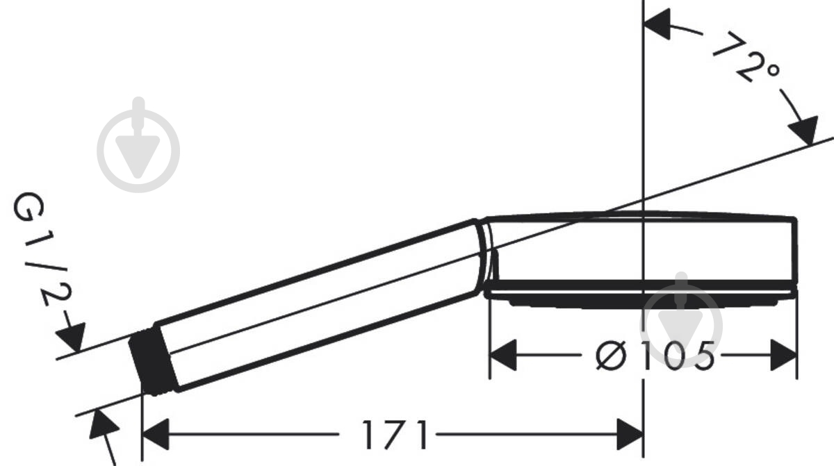 Ручной душ Hansgrohe Pulsify 24120000 хром - фото 2