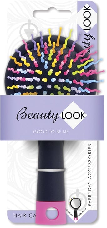 Щетка для волос Beauty Look круглая 400442 черный - фото 1