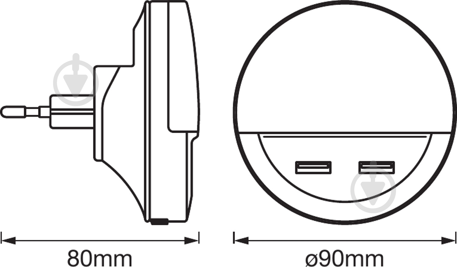Ночник Ledvance Lunetta USB LED 13 Вт белый - фото 5
