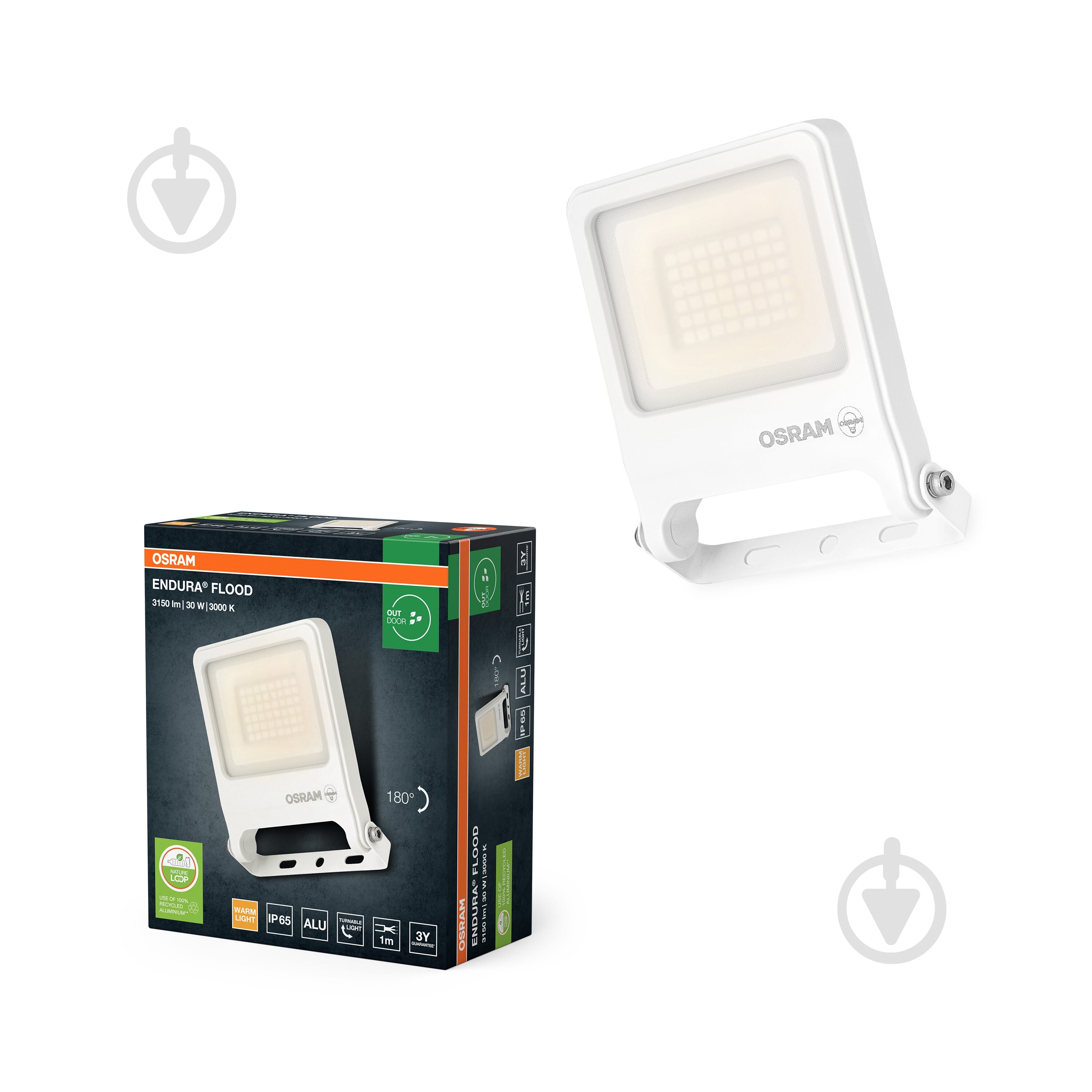 Прожектор Ledvance/Osram LED Endura 30 Вт IP65 белый - фото 1