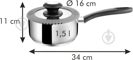 Ковш с крышкой Tescoma SmartCOVER 1,5 л 727941 - фото 4