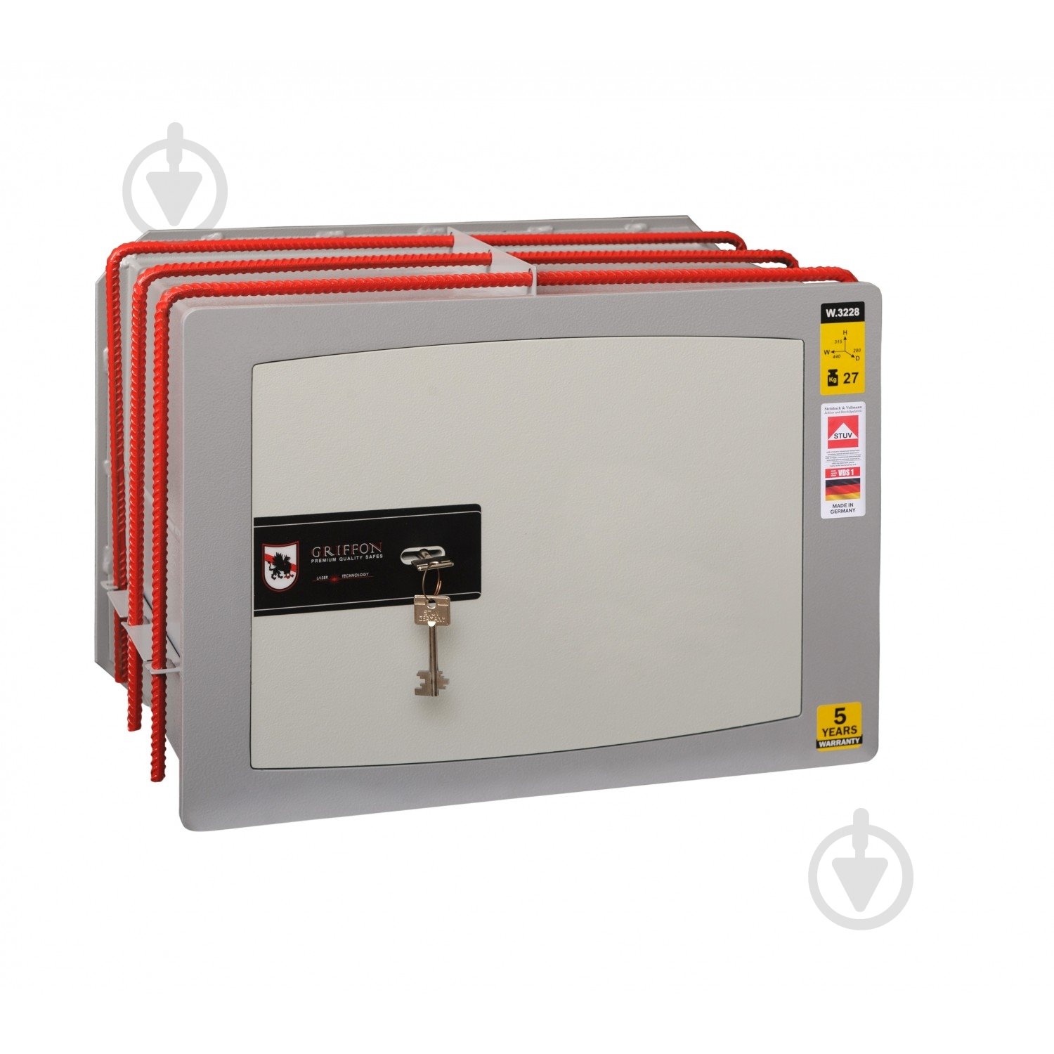 Сейф стінний Griffon W.3228.К - фото 1