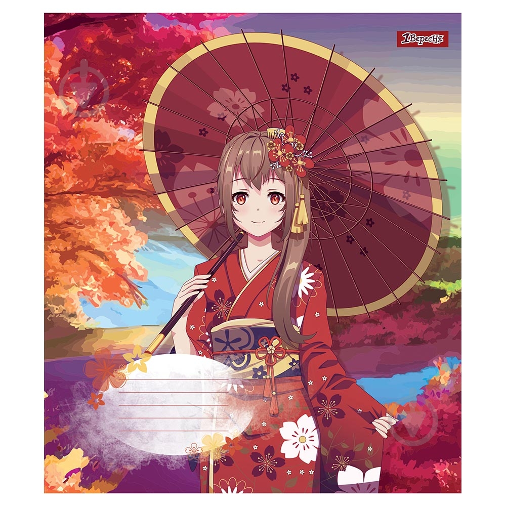 Тетрадь школьная 18 листов клетка Sakura girls (766570) 1 вересня - фото 2