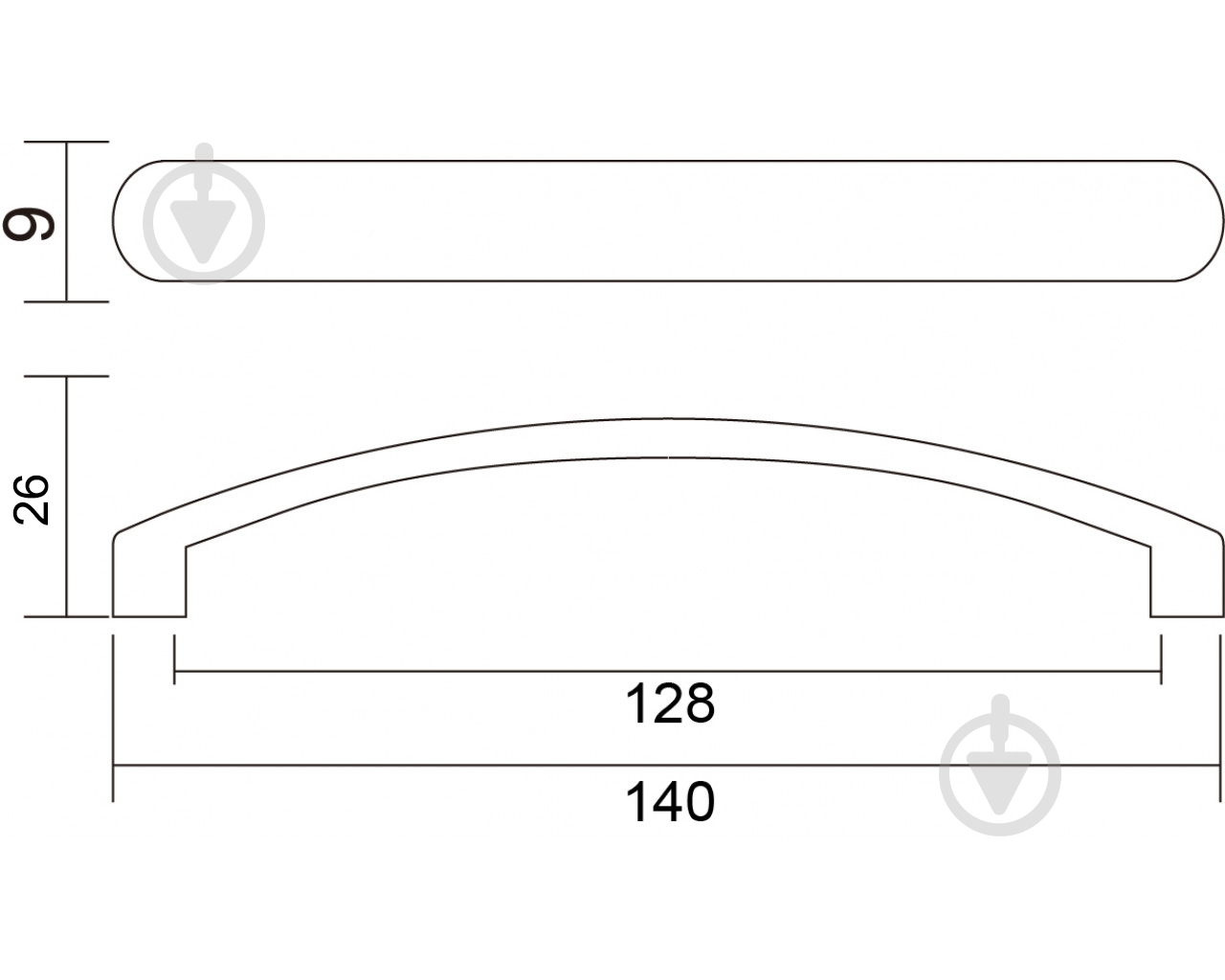 Мебельная ручка скоба DC D-001 G2 128 мм 67066 хром - фото 4 Мебельная ручка скоба DC D-001 G2 128 мм 67066 хром - фото 4