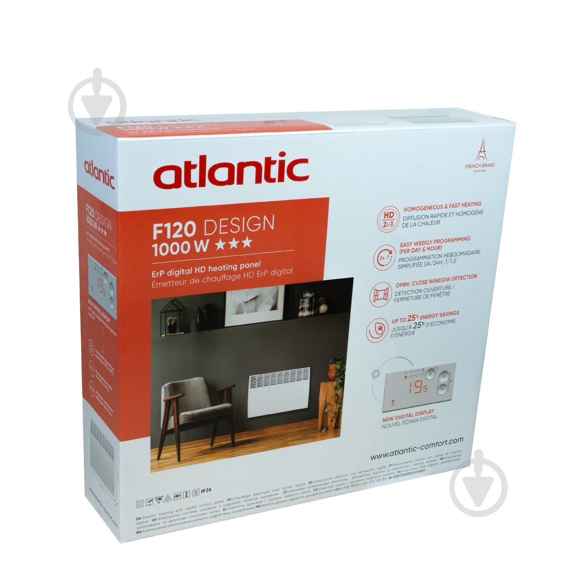 Конвектор електричний Atlantic F120 CMG-BD0/M (1000W) з комплектом ніжок — фото 5