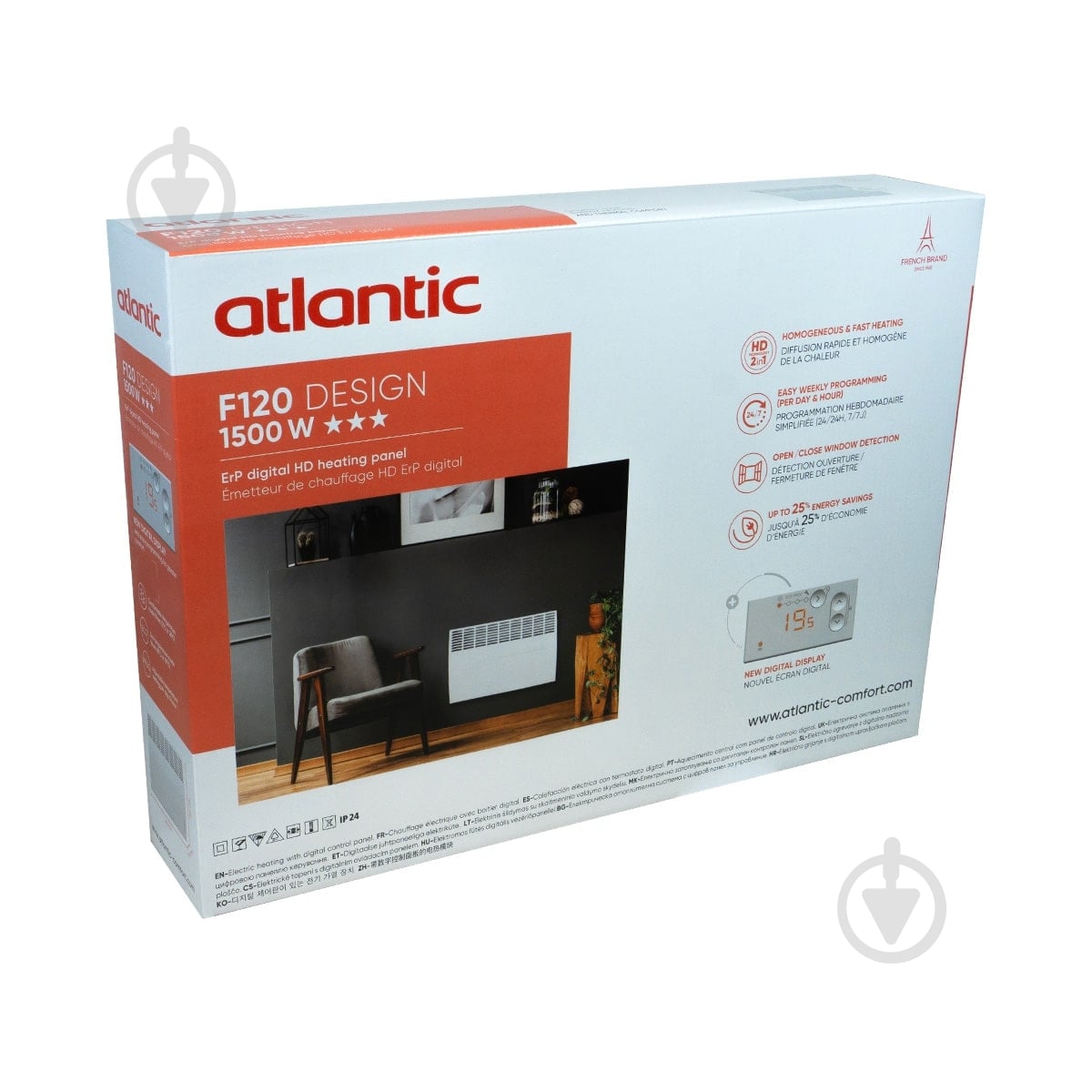 Конвектор електричний Atlantic F120 CMG-BD0/M (1500W) з комплектом ніжок — фото 5