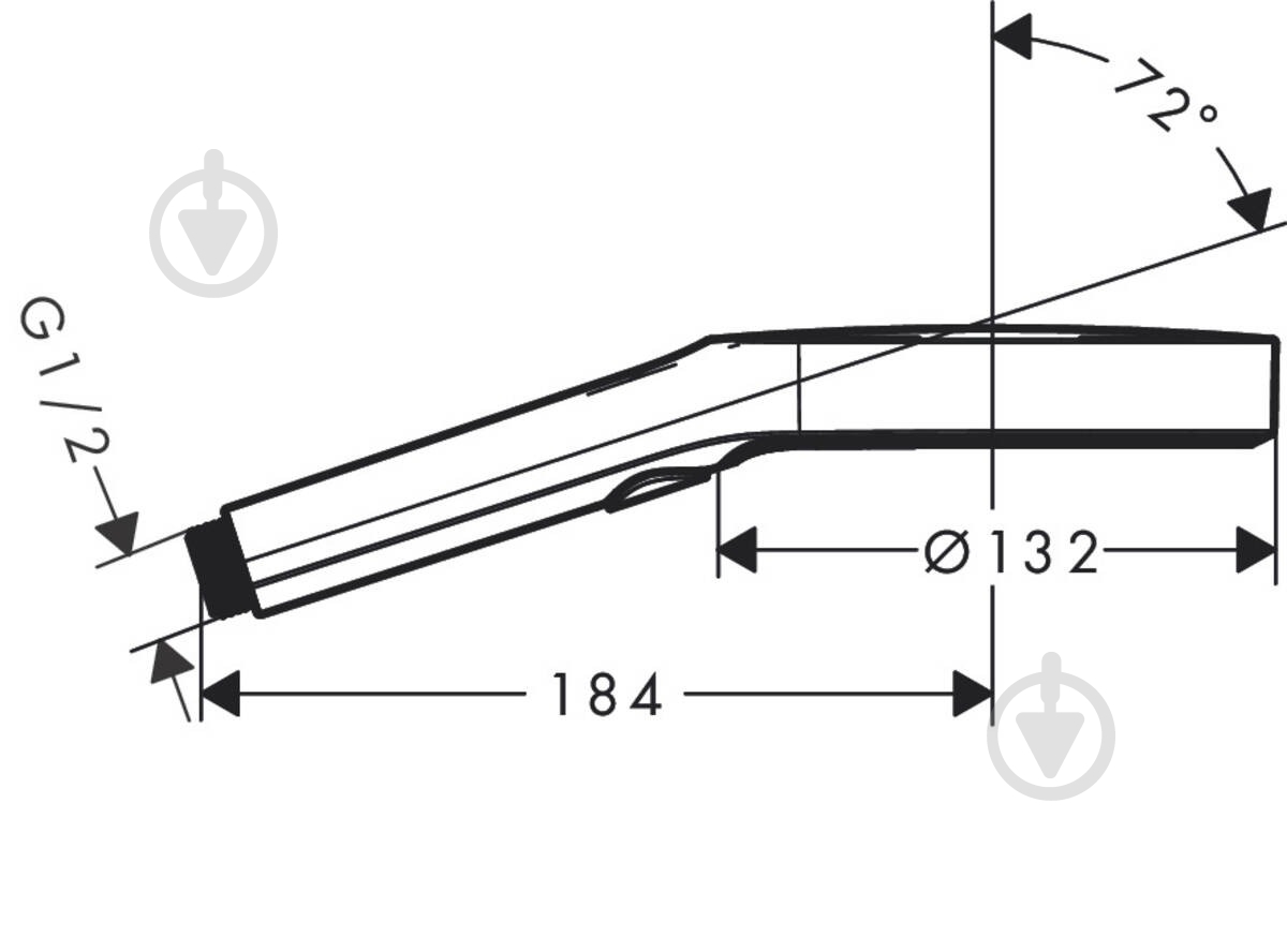 Ручной душ Hansgrohe Rainfinity 26864000 хром - фото 2