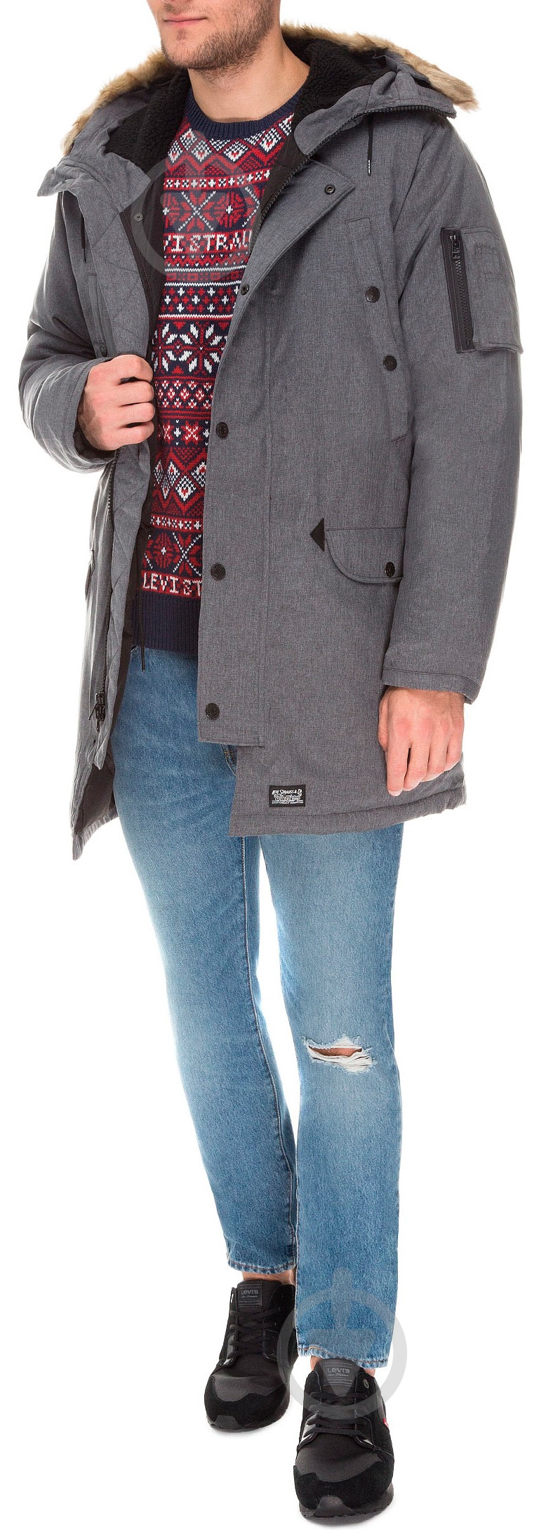 Пуховик мужской LEVIS DOWN DAVIDSON PARKA 27673;0006 р.XL синий - фото 3