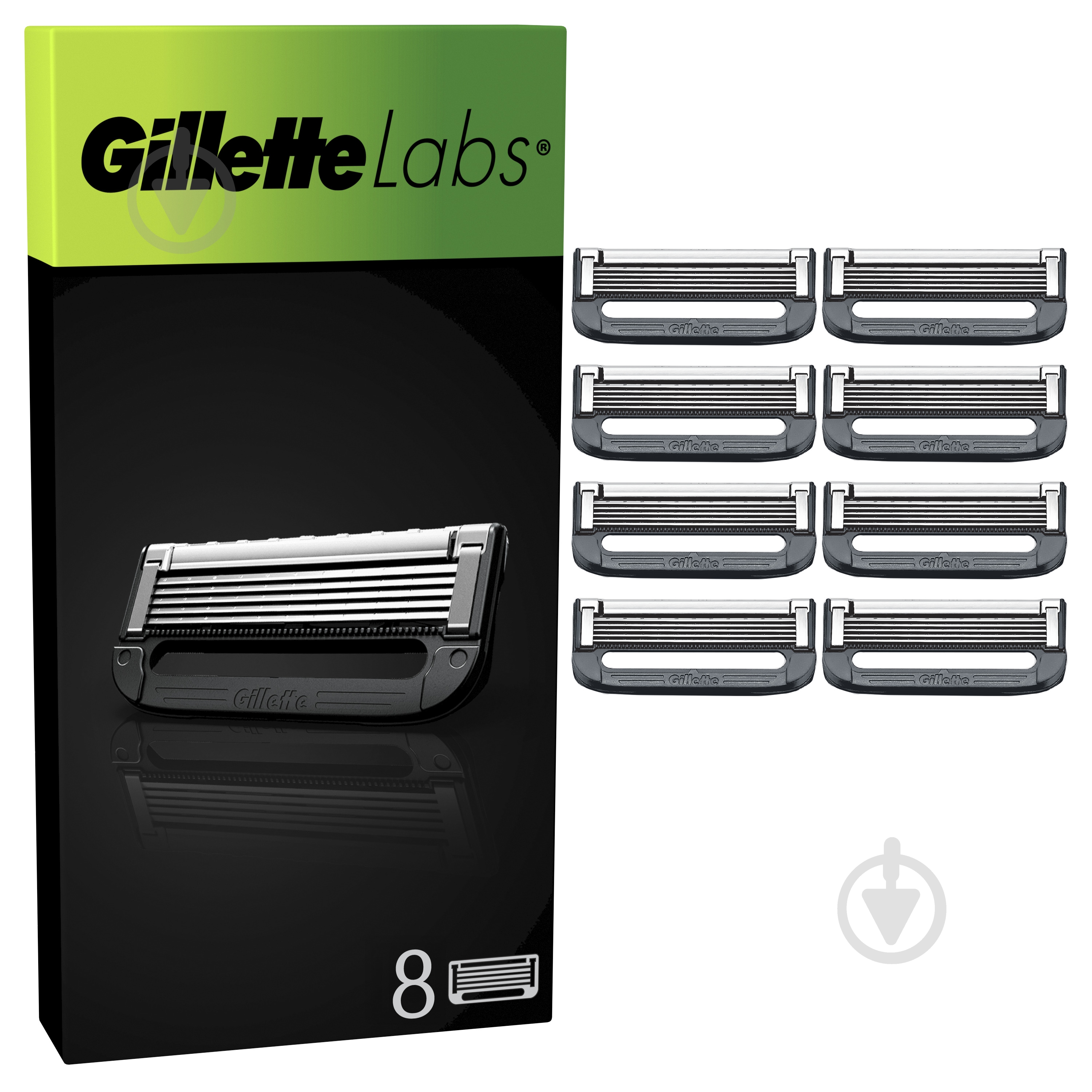 Сменный картридж GILLETTE Labs 8 шт. - фото 1 Сменный картридж GILLETTE Labs 8 шт. - фото 1