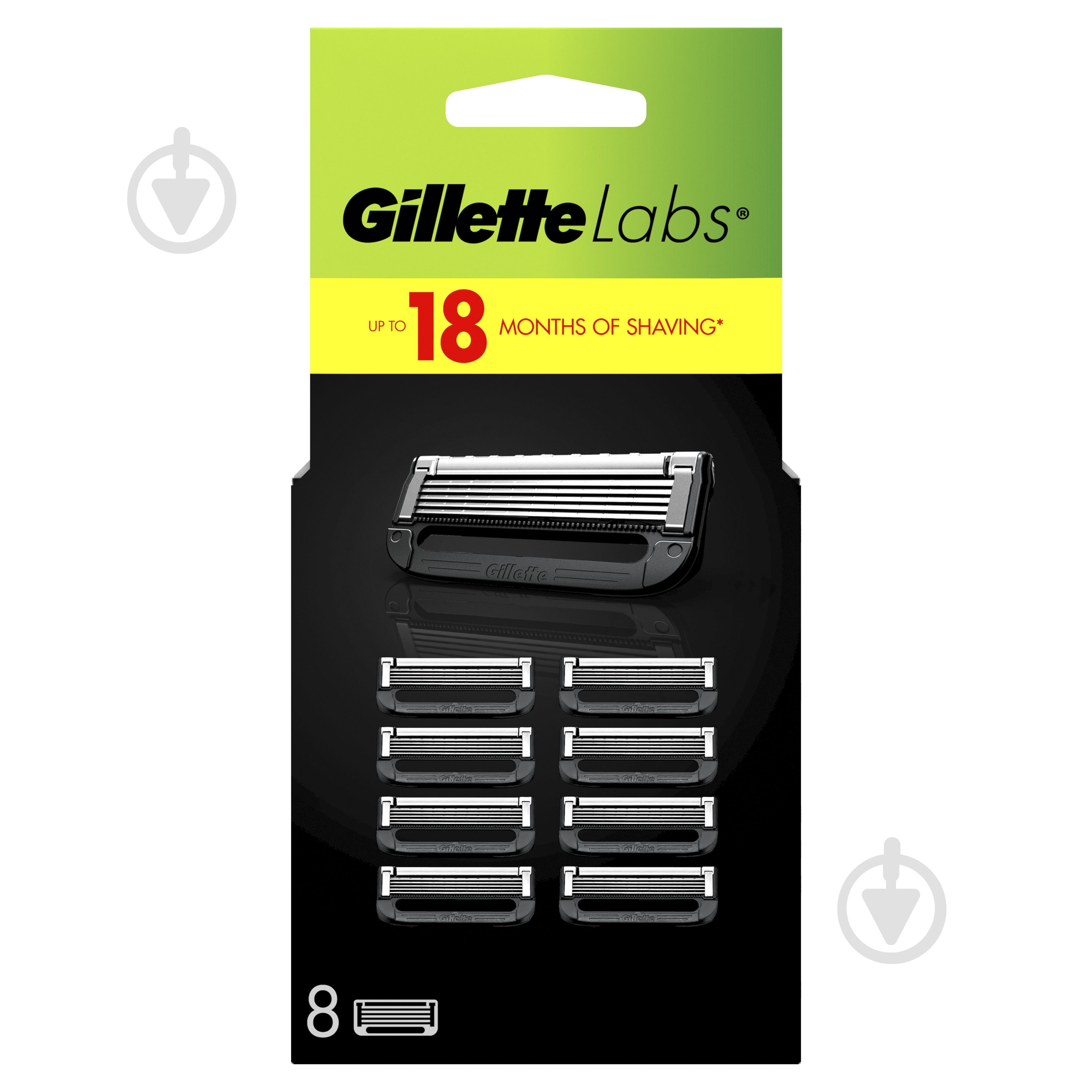 Сменный картридж GILLETTE Labs 8 шт. - фото 2 Сменный картридж GILLETTE Labs 8 шт. - фото 2