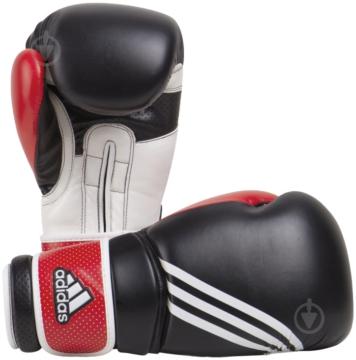 Боксерские перчатки Adidas 12oz Hi-Tech Training ADIBC12 черный/красный - фото 1