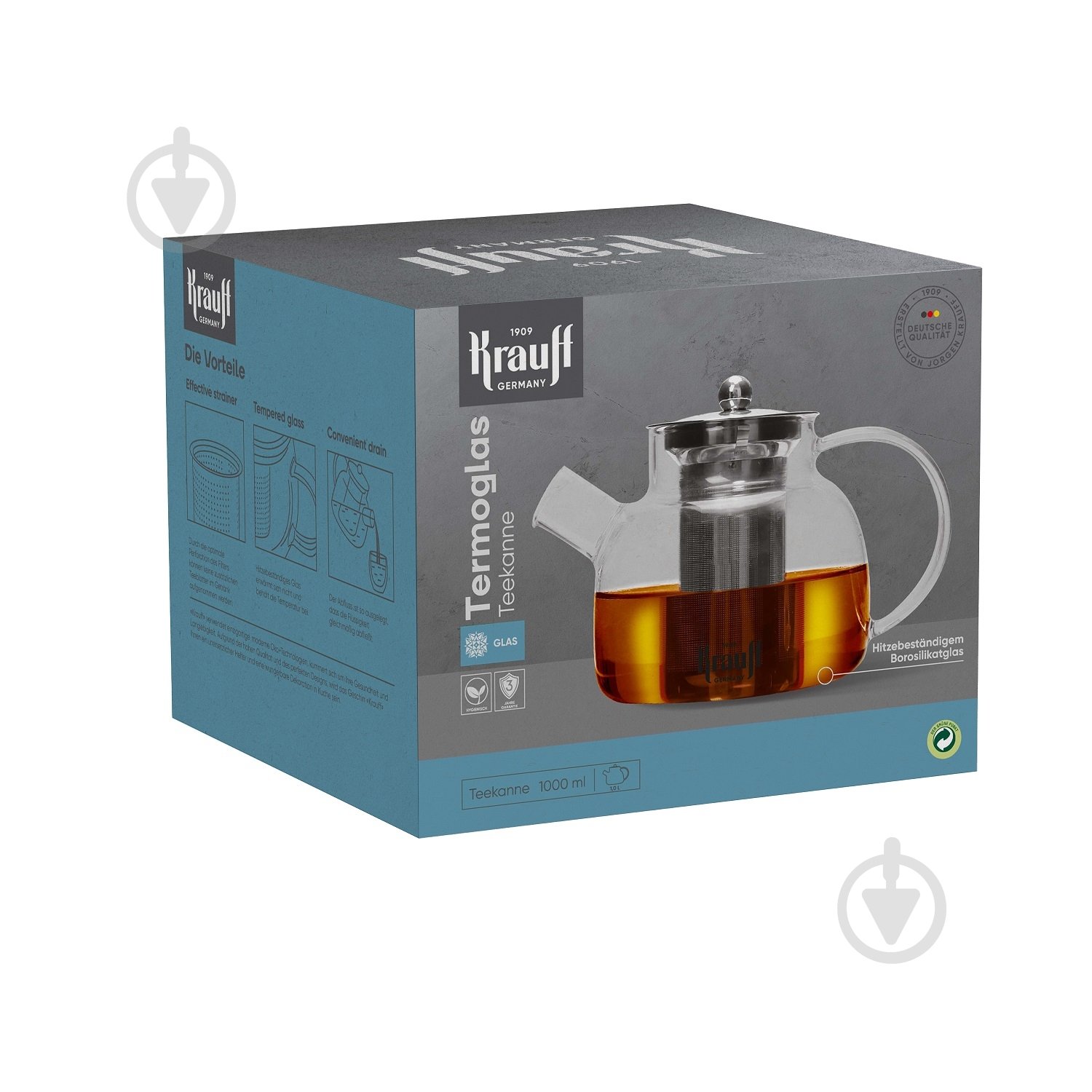 Чайник заварювальний Krauff 1000 мл 26-289-001 - фото 2
