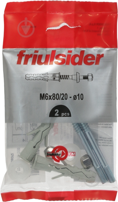 Крепление для унитаза Friulsider FVO М6х80 - фото 3 Крепление для унитаза Friulsider FVO М6х80 - фото 3