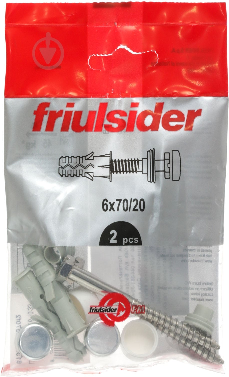 Кріплення для унітаза Friulsider FVEC 6х70 - фото 2