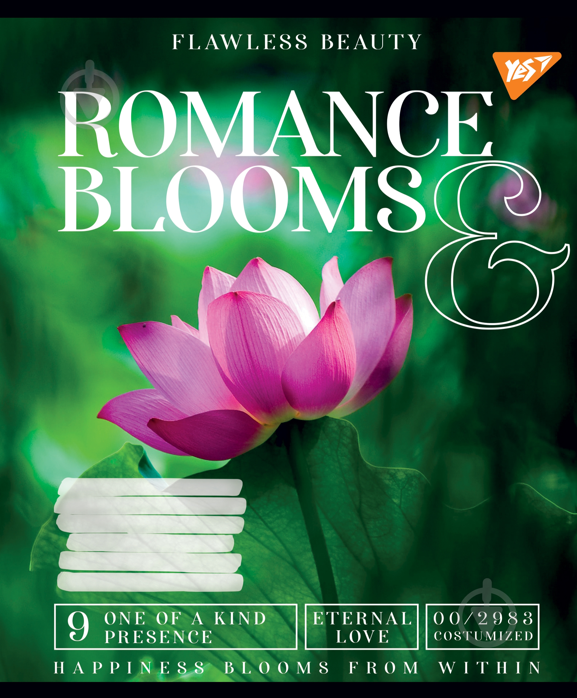 Зошит шкільний 18 аркушів клітинка Romance blooms (766332) YES - фото 3 Зошит шкільний 18 аркушів клітинка Romance blooms (766332) YES - фото 3