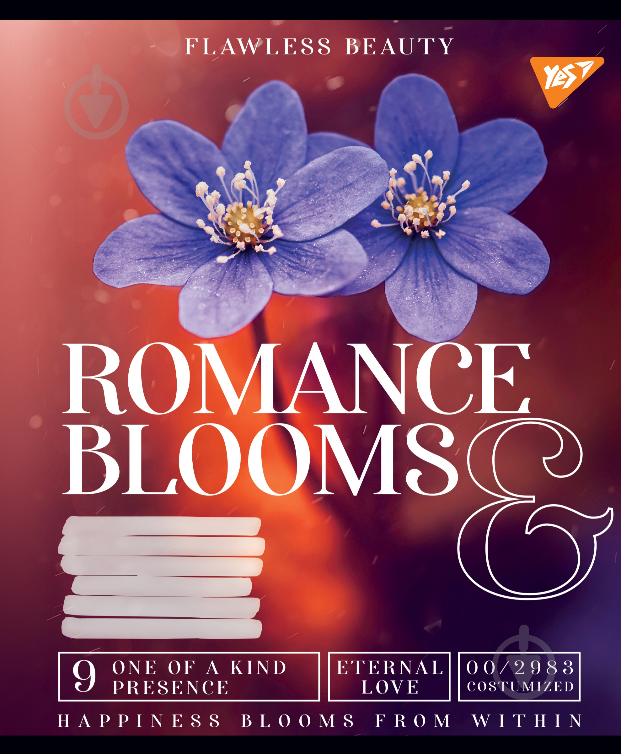 Зошит шкільний 18 аркушів клітинка Romance blooms (766332) YES - фото 4 Зошит шкільний 18 аркушів клітинка Romance blooms (766332) YES - фото 4