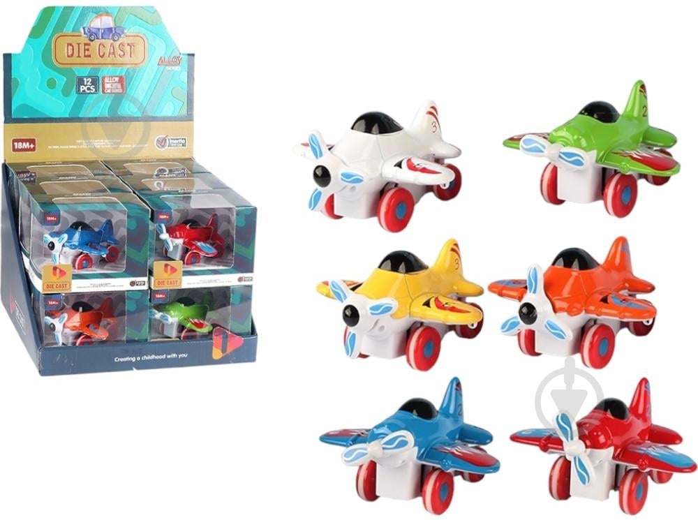 Игрушка фрикционная Minyore Самолет (в ассортименте) OTB0576356 - фото 1 Игрушка фрикционная Minyore Самолет (в ассортименте) OTB0576356 - фото 1