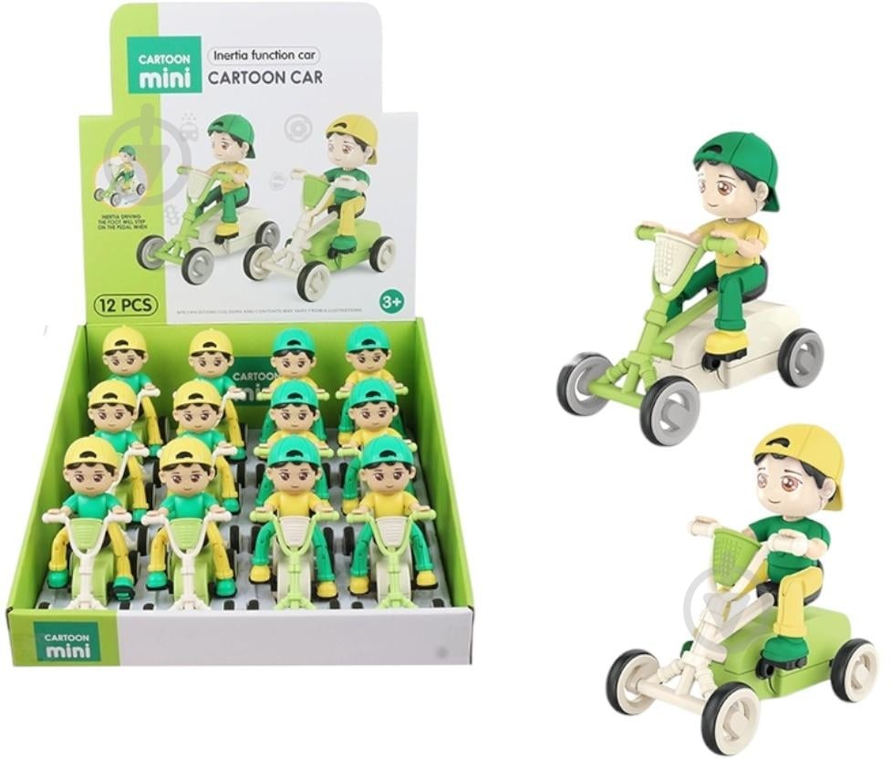 Іграшка фрикційна Cartoon Mini Хлопчик на байку (в асортименті) OTB0595121 - фото 1 Іграшка фрикційна Cartoon Mini Хлопчик на байку (в асортименті) OTB0595121 - фото 1