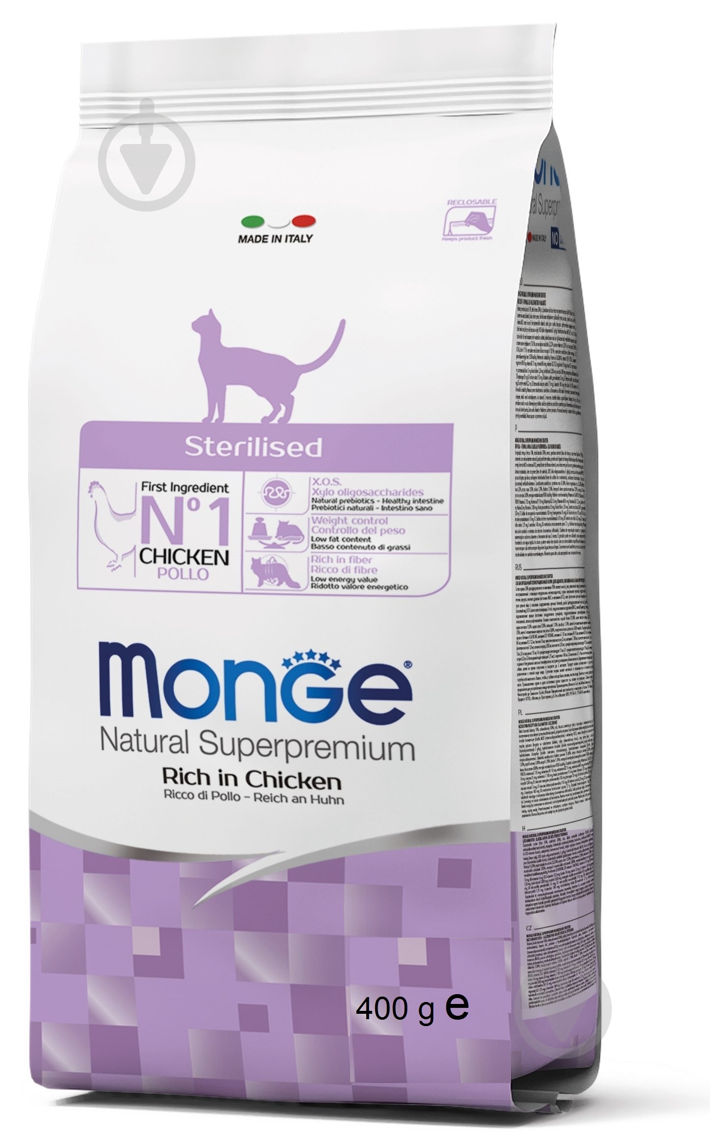 Корм Monge Cat Sterilized курка 400 г - фото 1