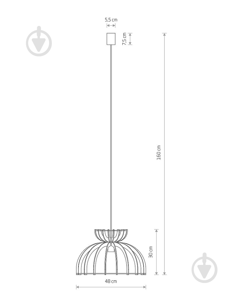 Подвес Nowodvorski 1x60 Вт E27 черный 10575 - фото 2 Подвес Nowodvorski 1x60 Вт E27 черный 10575 - фото 2