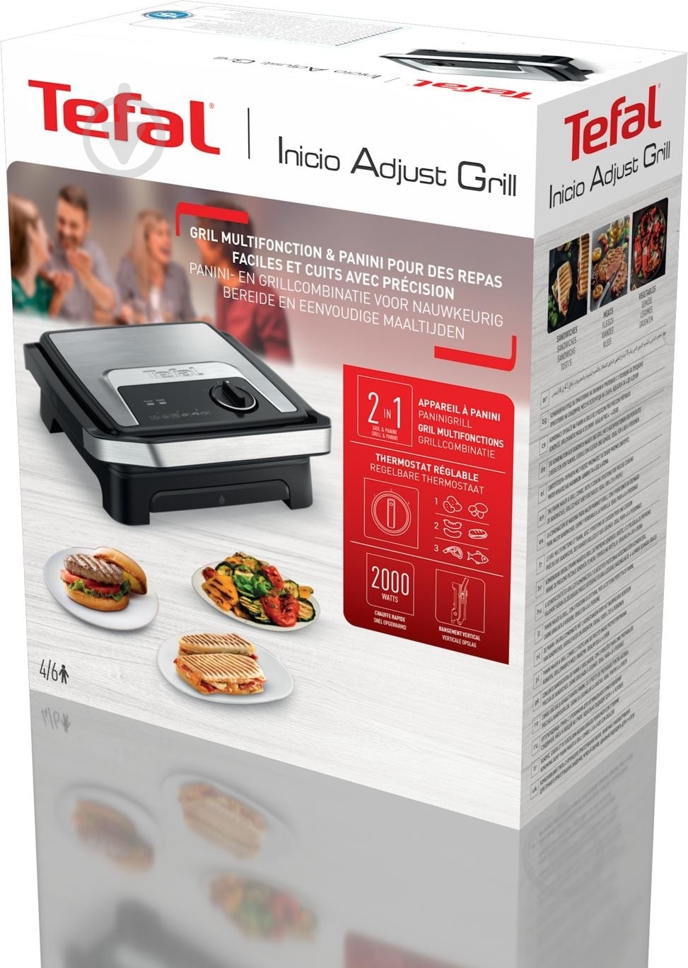 Гриль Tefal Inicio Adjust GC272D10 - фото 3 Гриль Tefal Inicio Adjust GC272D10 - фото 3