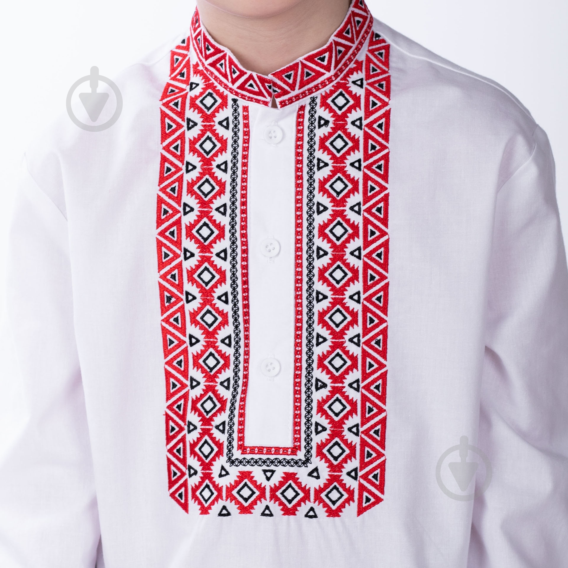 Вишиванка для хлопчиків Едельвіка р.128 білий 320-23/00 - фото 3
