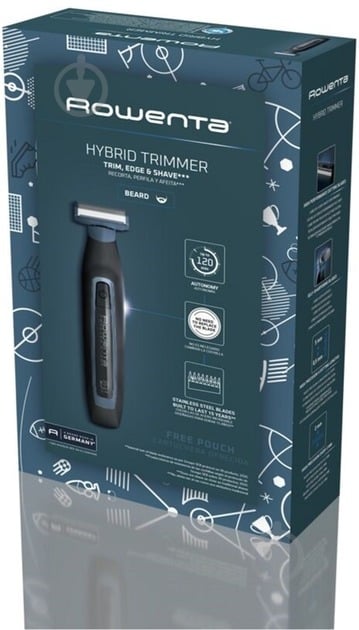 Триммер для усов и бороды Rowenta Forever Sharp Sport Collection (3 в 1) TN6011F0 - фото 4