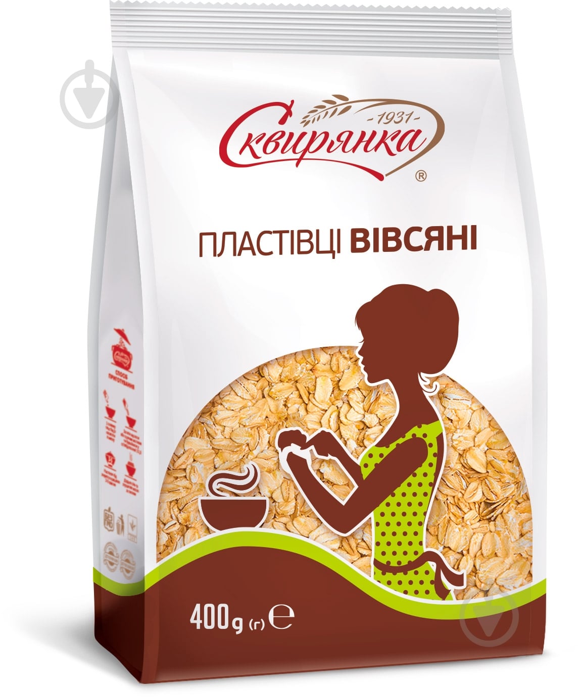 Хлопья овсяные Сквирянка 400 г 400 г - фото 1