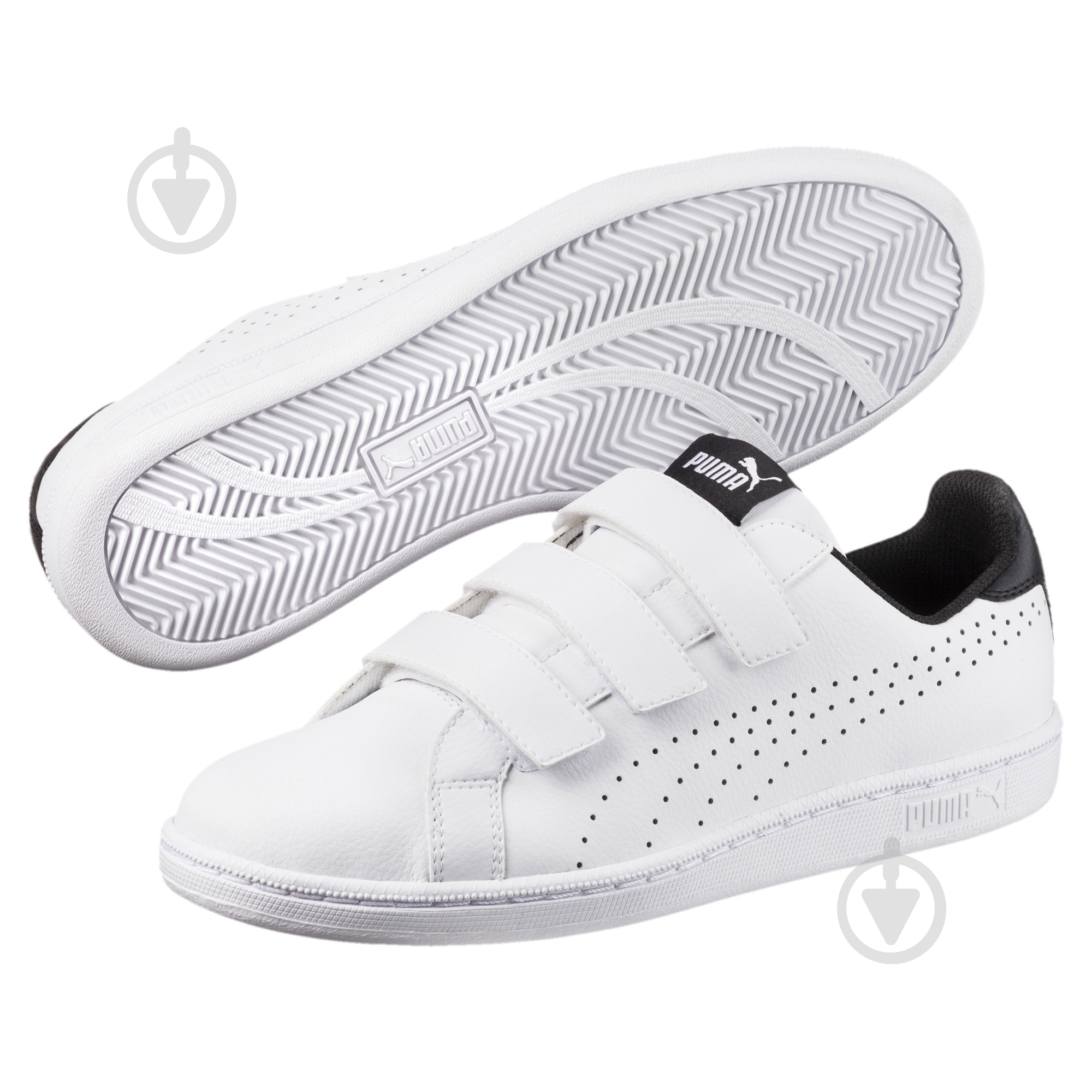 Кроссовки Puma Puma Smash Velcro 36372303 р.40,5 белые - фото 2 Кроссовки Puma Puma Smash Velcro 36372303 р.40,5 белые - фото 2