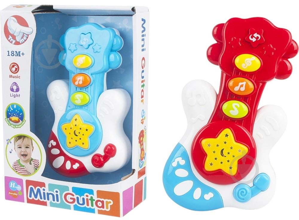 Игрушка музыкальная KOS GROUP Гитара (красный) OTE0633644 - фото 1
