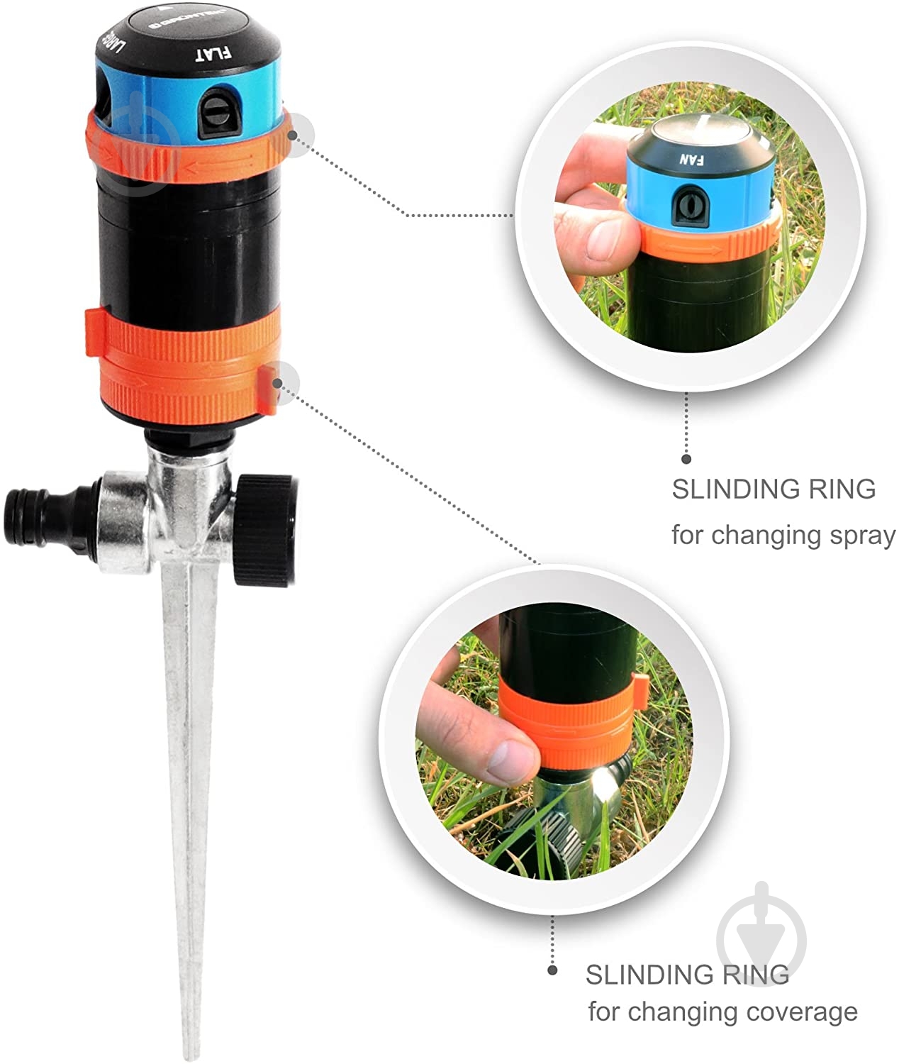 Дождеватель Gruntek 6-позиционный 296211339 - фото 3