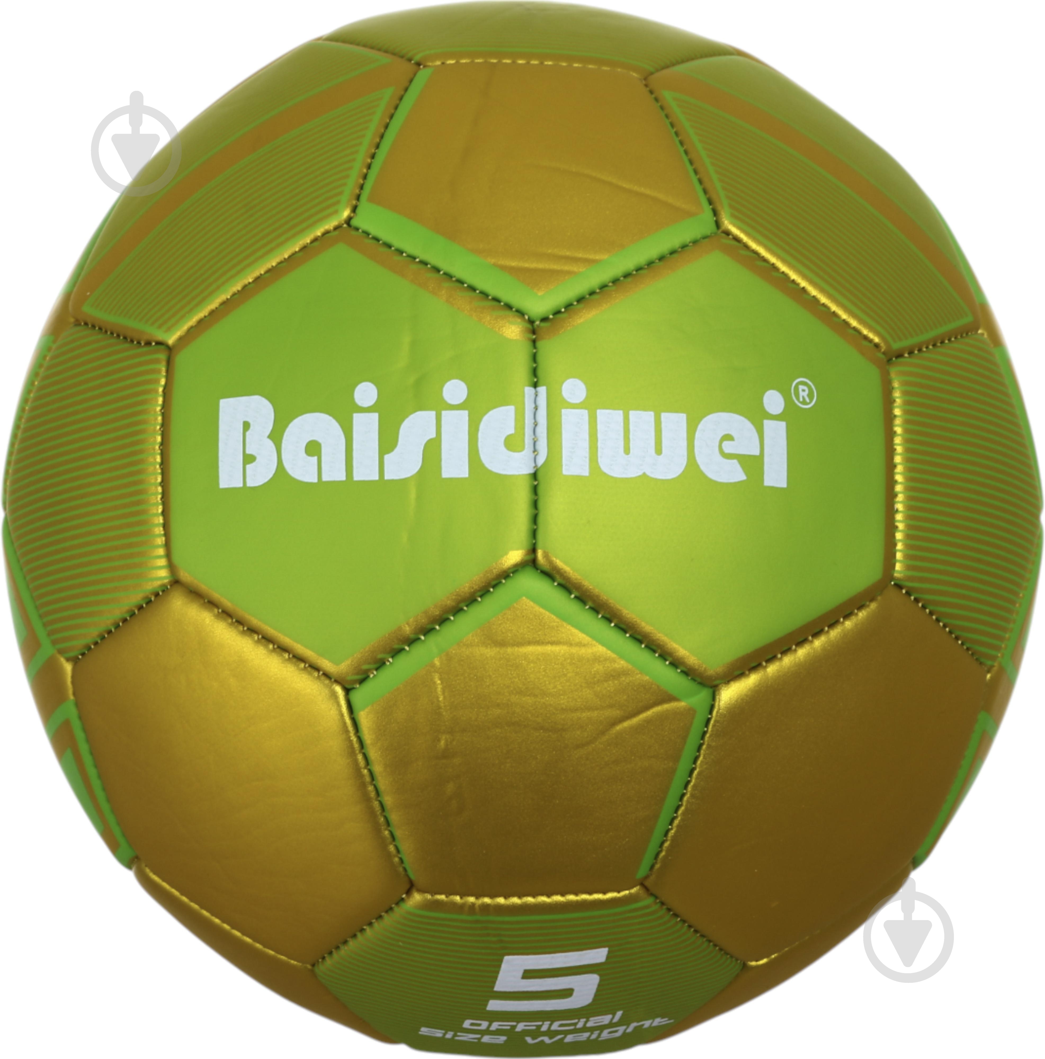 Футбольний м'яч Baisidiwei металік 300 г р.5 - фото 10