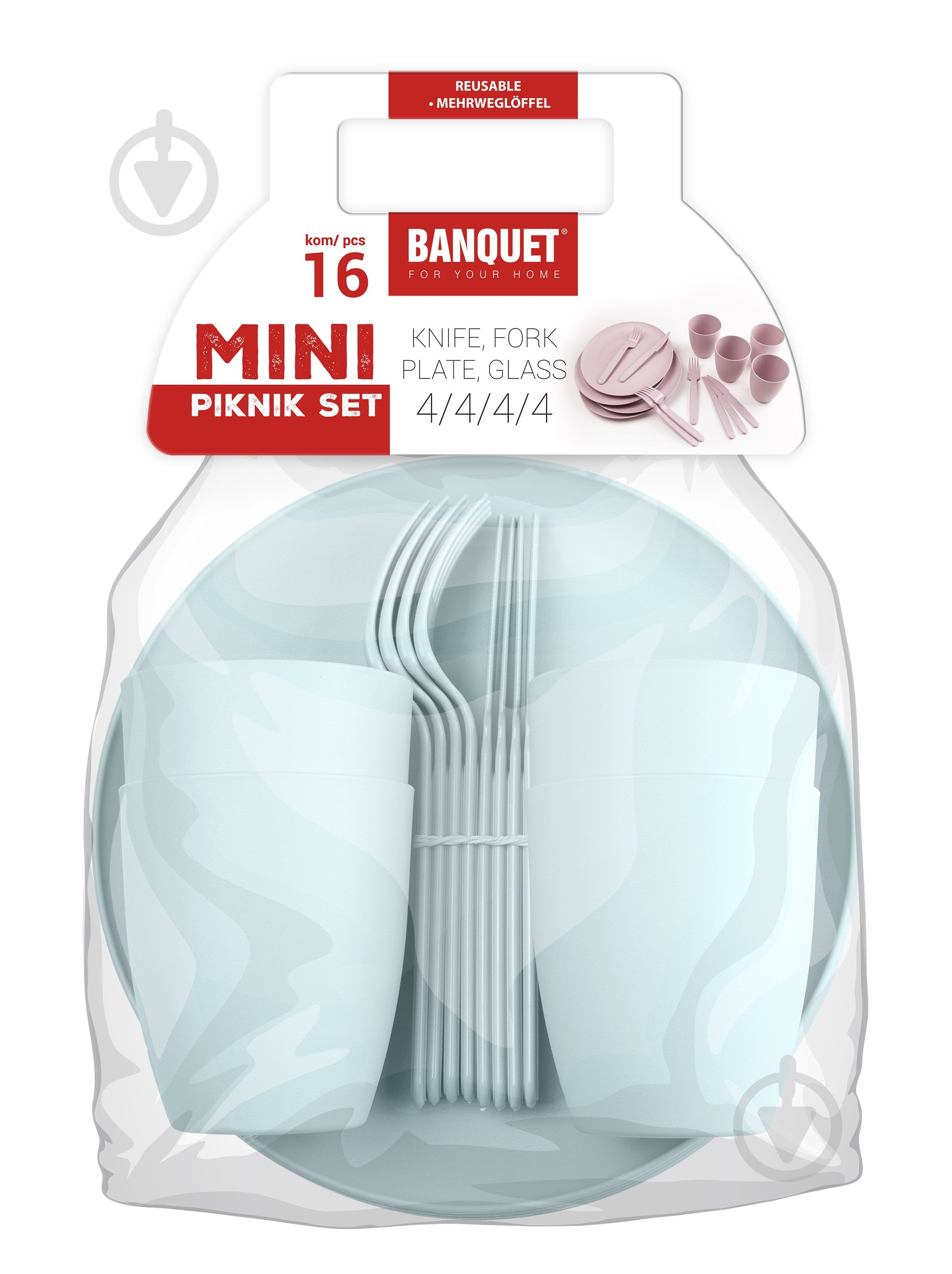 Набор для пикника Banquet Mint 16 предметов - фото 1