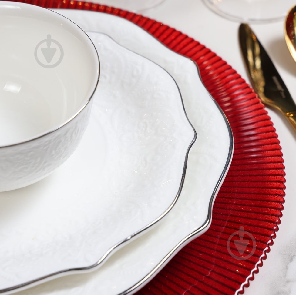 Сервіз столовий Fiora Jardin Platine на 6 персон 25 предметів - фото 21 Сервіз столовий Fiora Jardin Platine на 6 персон 25 предметів - фото 21