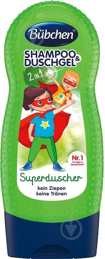 Шампунь-гель для душа Bubchen Супергерой 230 мл - фото 1