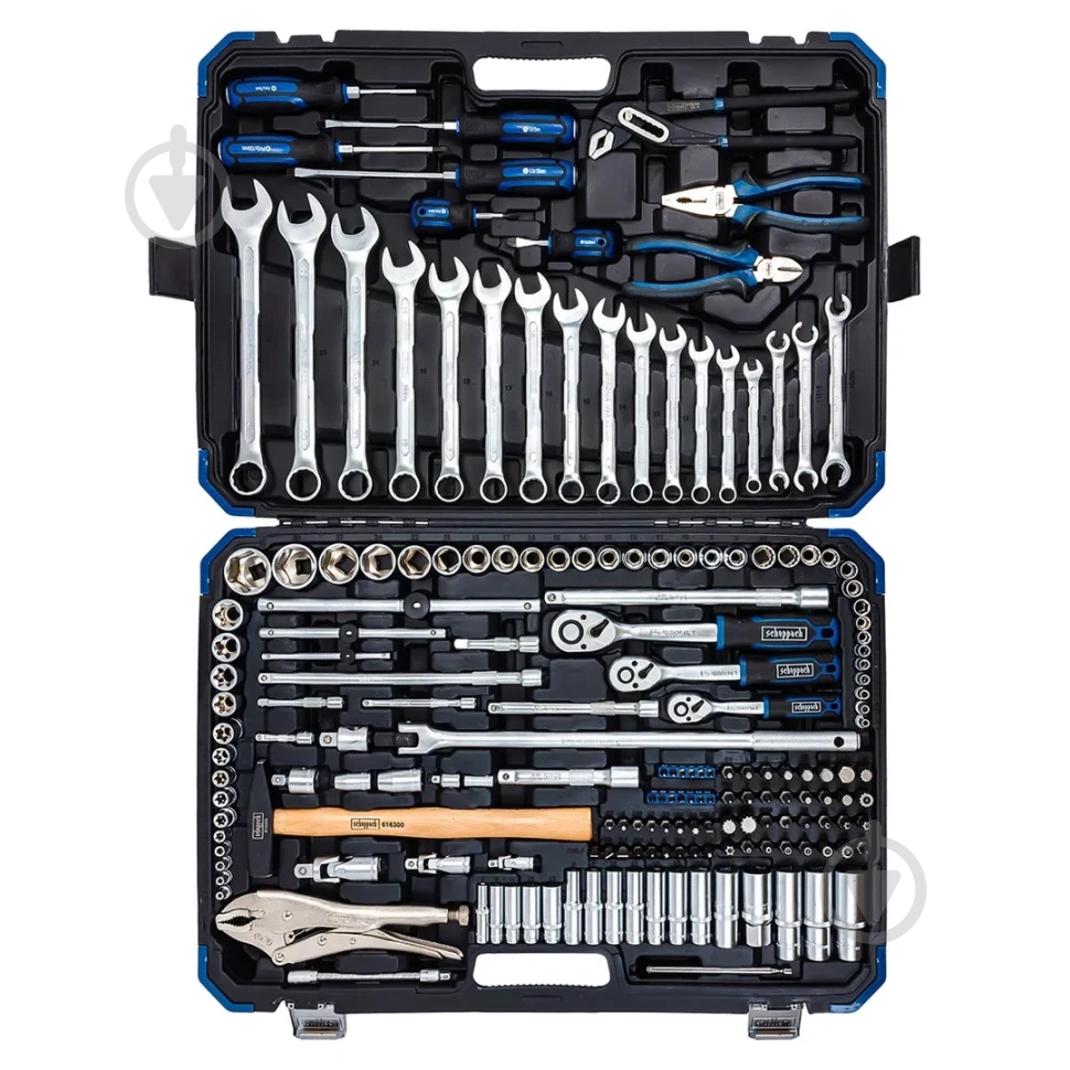 Набор ручного инструмента Scheppach 1/4''3/8''1/2'' 180 шт. SCH-41802-5 - фото 3 Набор ручного инструмента Scheppach 1/4''3/8''1/2'' 180 шт. SCH-41802-5 - фото 3