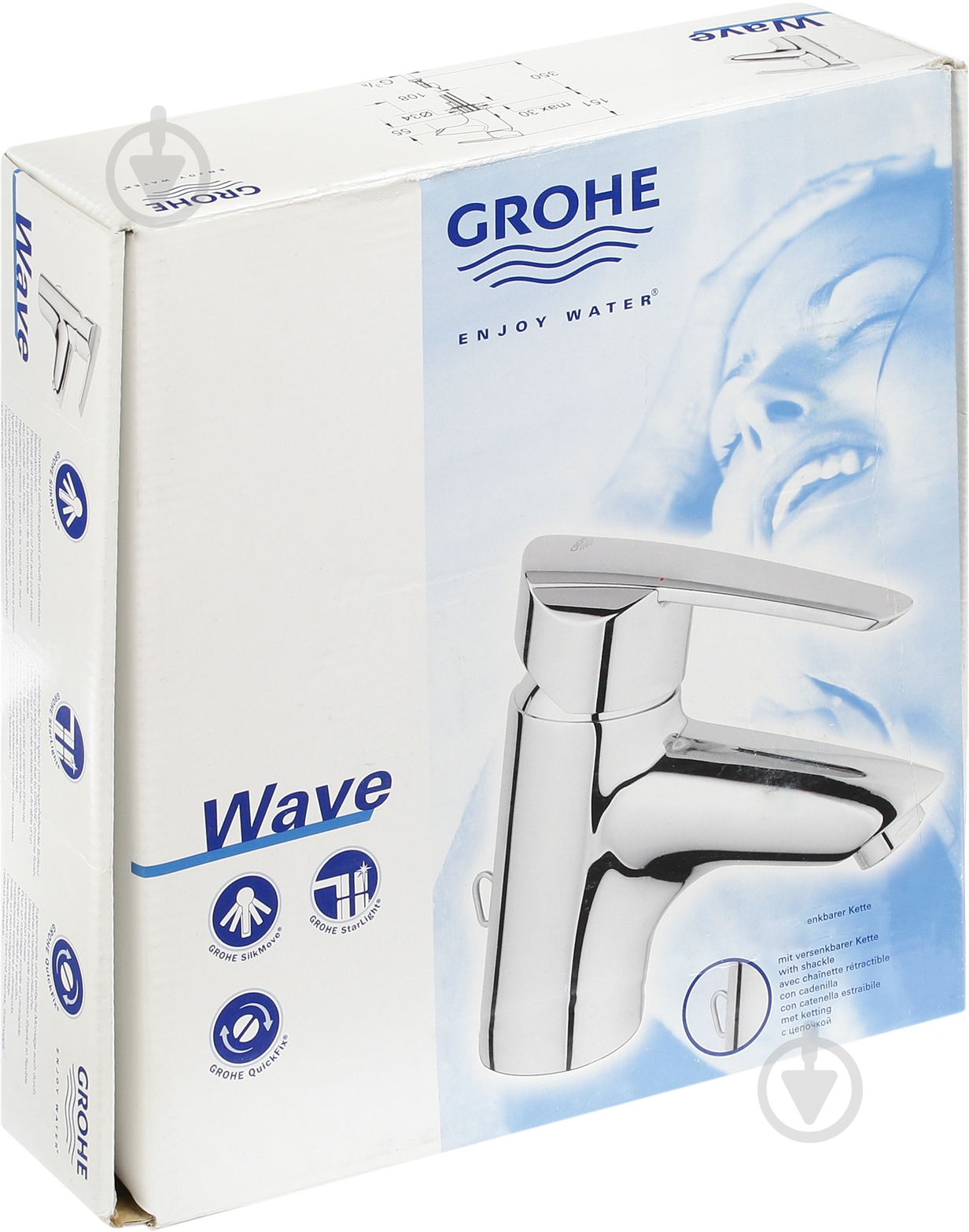 Смеситель для умывальника Grohe Wave 32285000 - фото 3 Смеситель для умывальника Grohe Wave 32285000 - фото 3