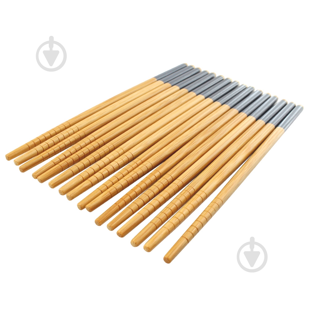 Набор палочек для суши Arino темно-серый бамбук 8 пар - фото 5