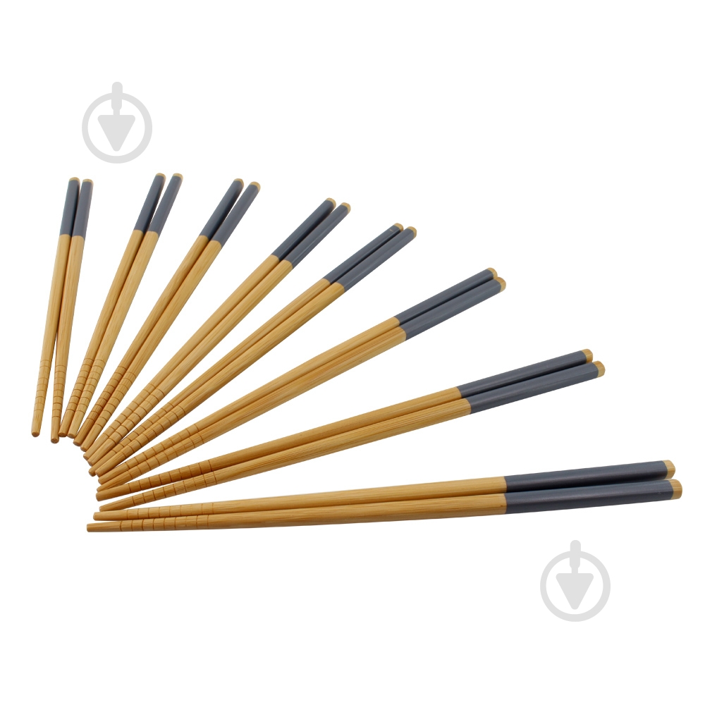 Набор палочек для суши Arino темно-серый бамбук 8 пар - фото 3
