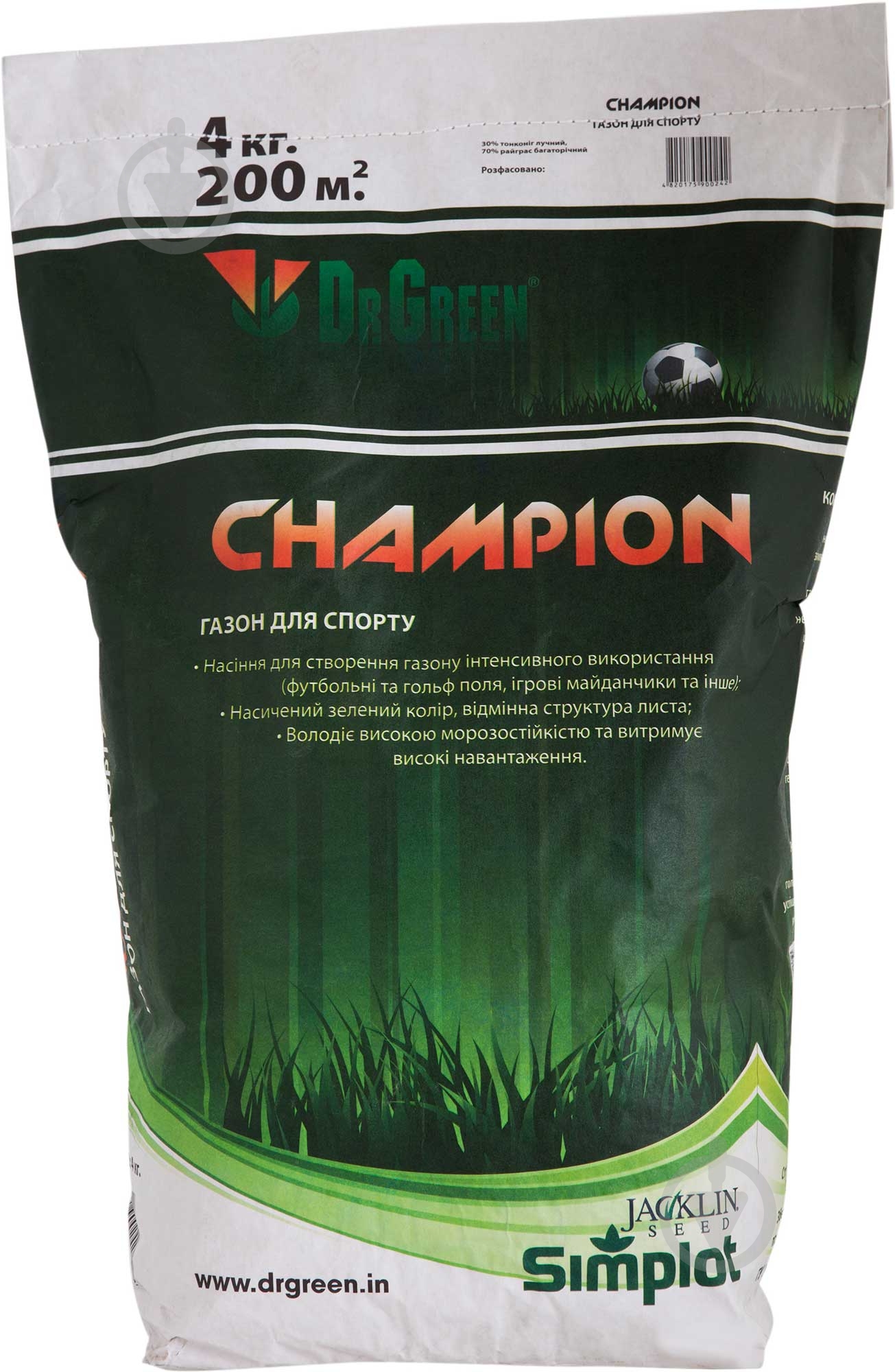 Насіння Jacklin Seed газонна трава Champion 4 кг - фото 2