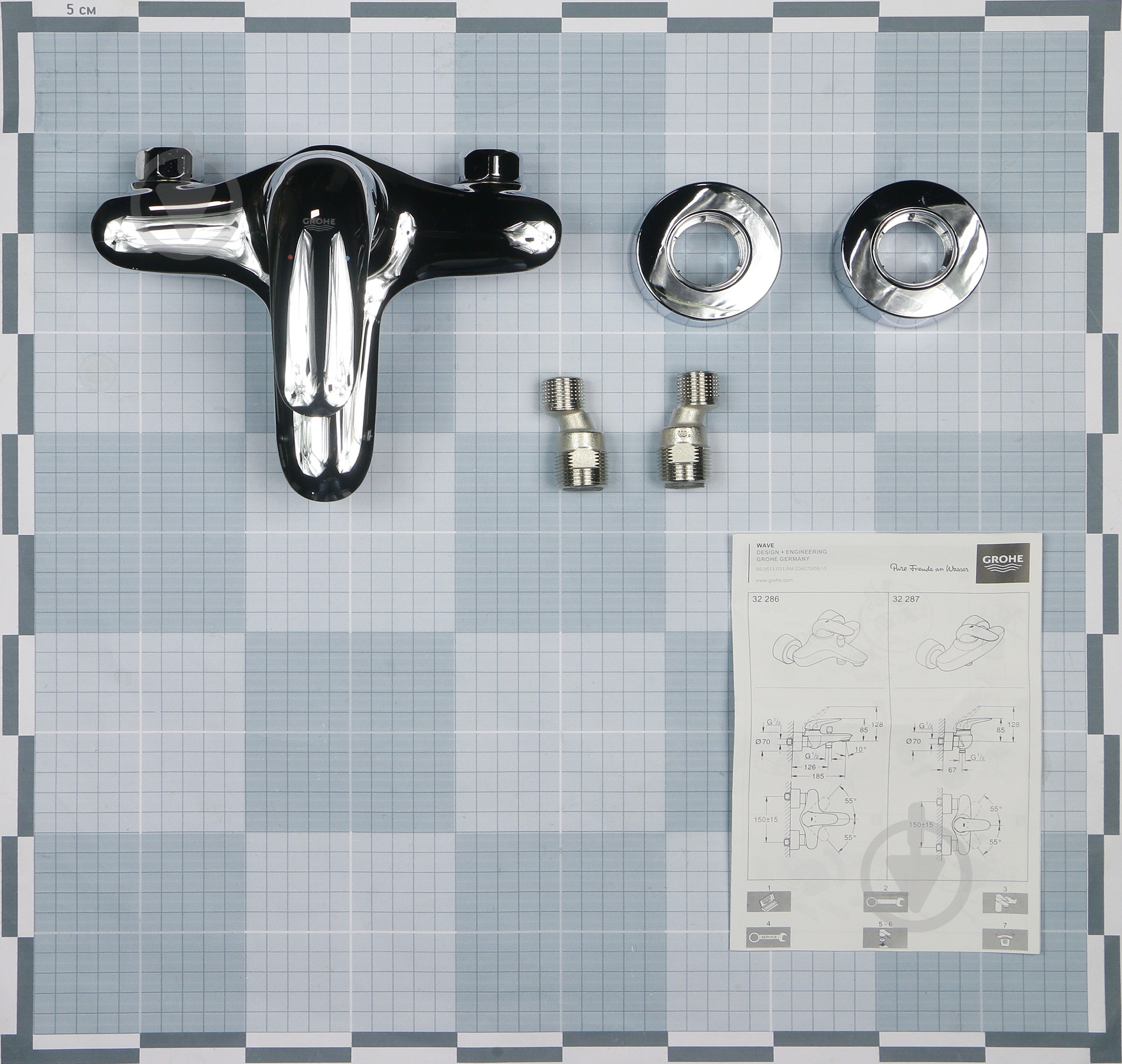 Смеситель для ванны Grohe Wave 32286001 - фото 2