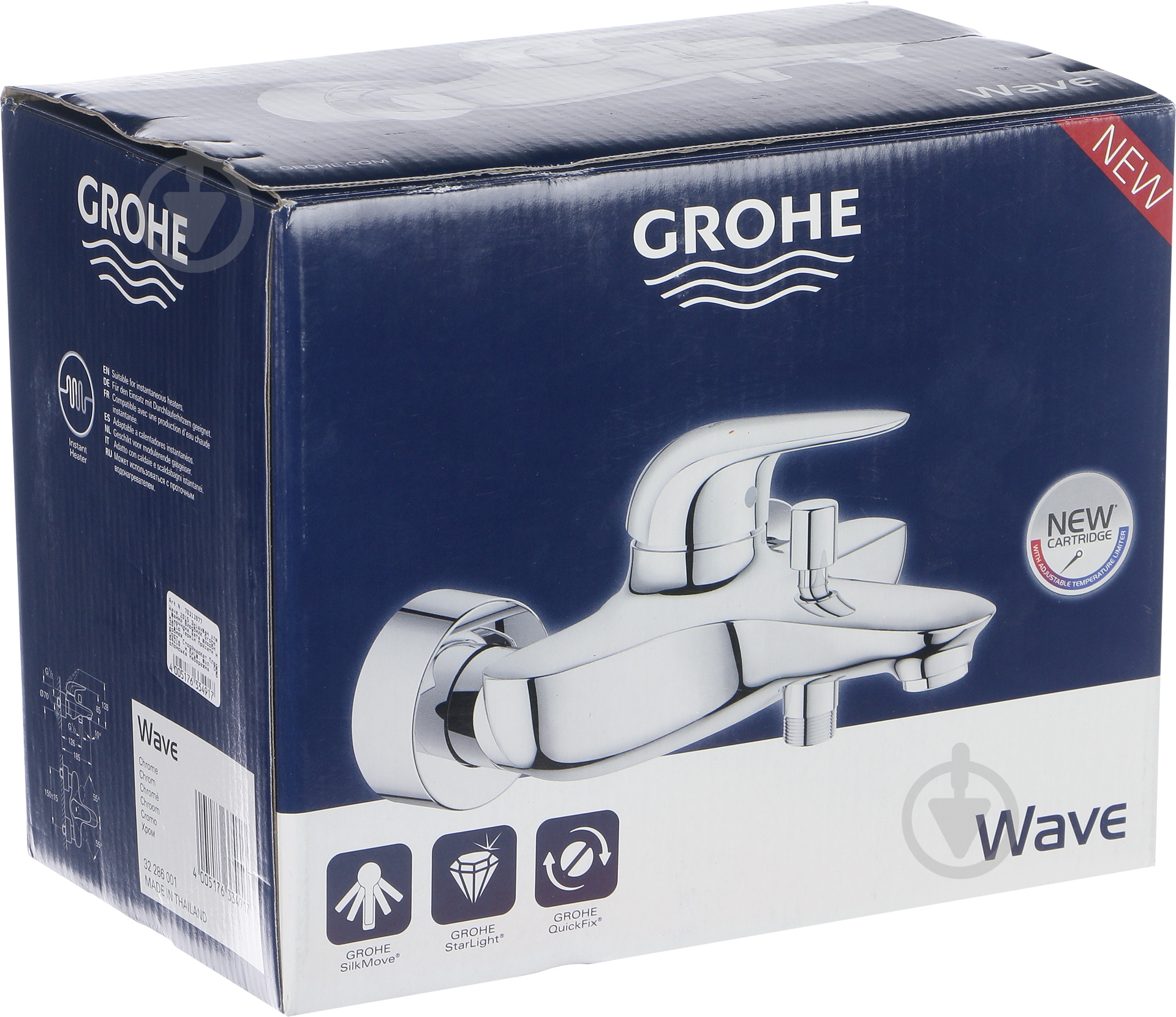 Смеситель для ванны Grohe Wave 32286001 - фото 3