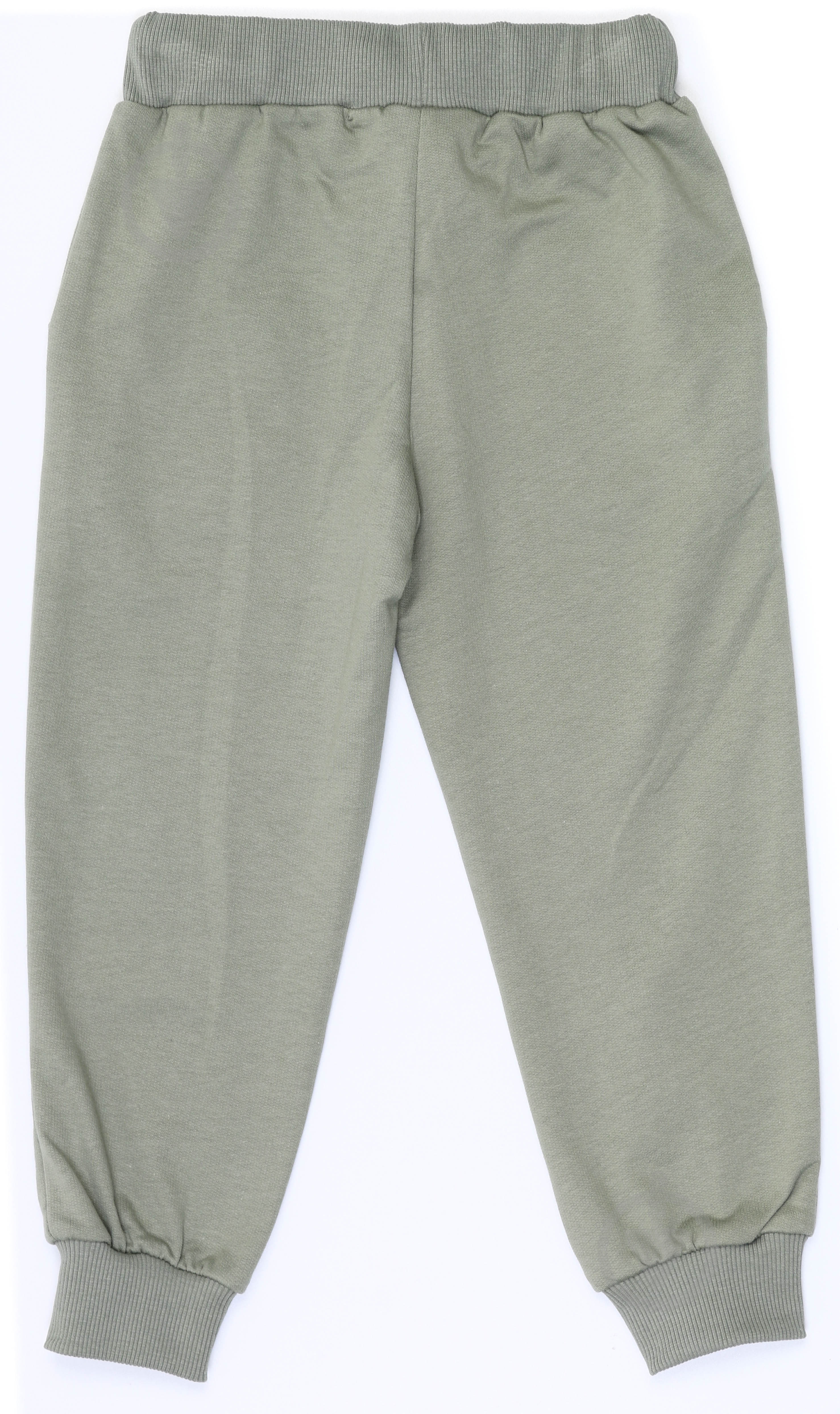 Штаны для девочек Funtime Сердечки р.116 оливковый - фото 4